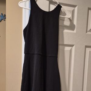 Athleta Black Sleeveless Mini Dress
